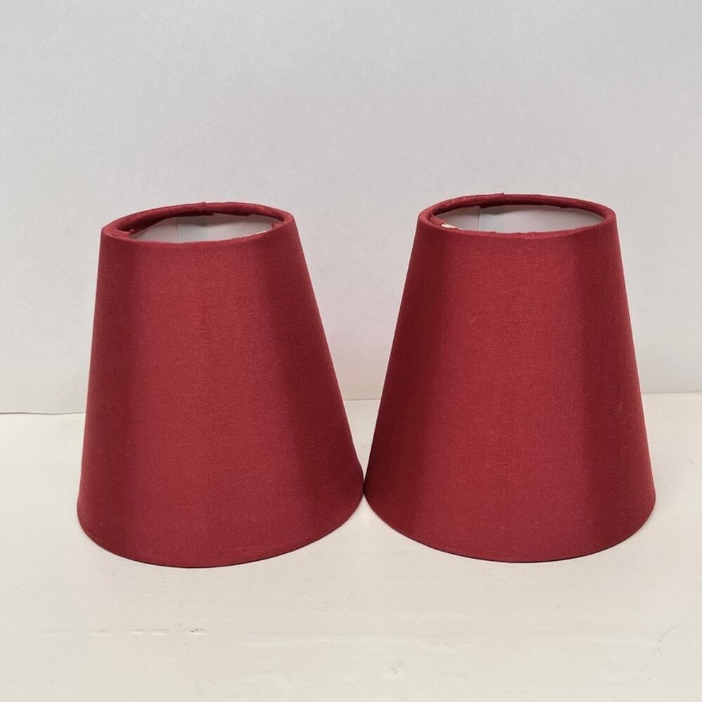 Mini Chandelier Sconce Candle Stick Lamp Shades Set of 2